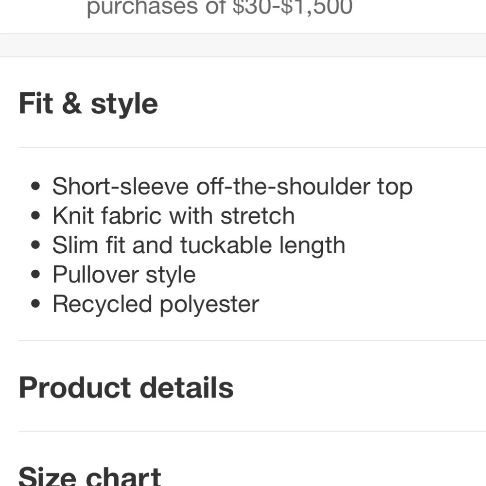 NWT Target A New Day Women’s Slim Fit short sleeve off the shoulder top sz L - Picture 3 of 6